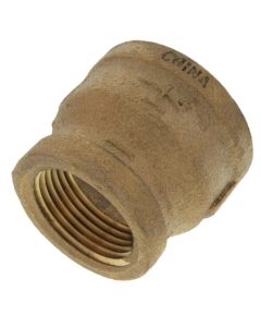 1-1/4" x 1" FIP Brass Coupling (Lead Free)