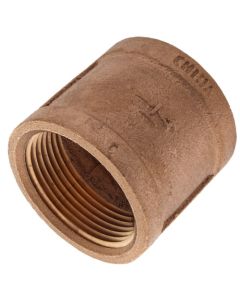 1-1/4" FIP Brass Coupling (Lead Free)