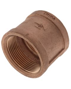 1-1/2" FIP Brass Coupling (Lead Free)