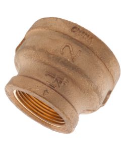 2" x 1-1/4" FIP Brass Coupling (Lead Free)