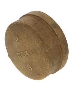 4" Threaded Brass Cap (Lead Free)
