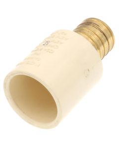 1" PEX Crimp x CPVC Socket Brass Adapter