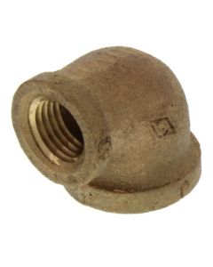 3/8" x 1/4" FIP Brass 90-Degree Reducing Elbow (Lead Free)