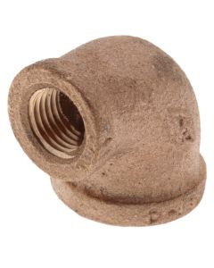 1/2" x 1/4" FIP Brass 90-Degree Reducing Elbow (Lead Free)