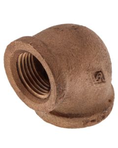 1/2" x 3/8" FIP Brass 90-Degree Reducing Elbow (Lead Free)