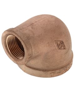 1-1/2" x 3/4" FIP Brass 90-Degree Reducing Elbow (Lead Free)