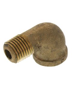 1/4" Brass 90 Deg Street Elbow, Lead Free (Threaded)