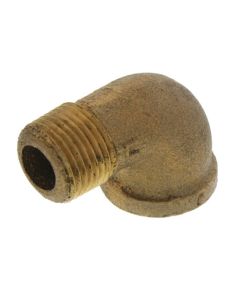 3/8" Brass 90 Deg Street Elbow, Lead Free (Threaded)