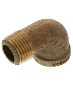 1/2" Brass 90 Deg Street Elbow, Lead Free (Threaded)