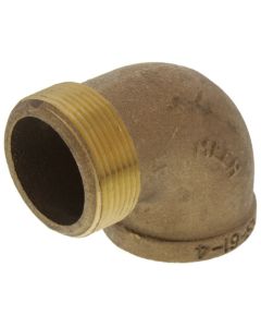 1-1/2" Brass 90 Deg Street Elbow, Lead Free (Threaded)