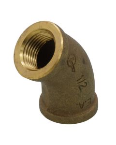 1/2" FIP x FIP 45° Brass Elbow (Lead Free)