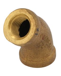 1/4" FIP 45-Degree Brass Elbow (Lead Free)