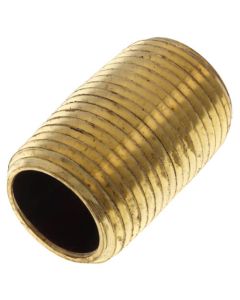 3/8" x Close Brass Nipple (Lead Free)