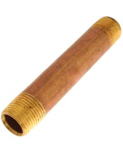 1/2" x 4-1/2" Brass Nipple (Lead Free)
