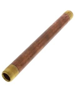 1/2" x 9" Brass Nipple (Lead Free)