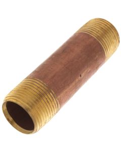 3/4" x 3-1/2" Brass Nipple (Lead Free)