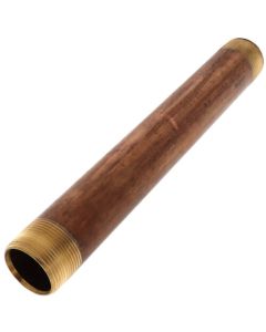 1-1/4" x 12" Brass Nipple (Lead Free)