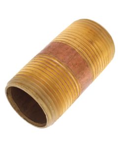 1-1/4" x 2-1/2" Brass Nipple (Lead Free)
