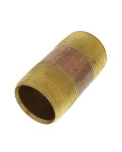 1-1/4" x 3" Brass Nipple (Lead Free)