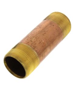 1-1/4" x 4-1/2" Brass Nipple (Lead Free)