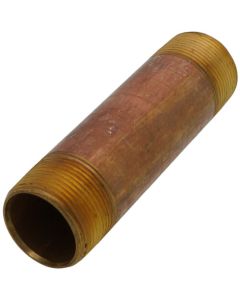 1-1/4" x 5-1/2" Brass Nipple (Lead Free)