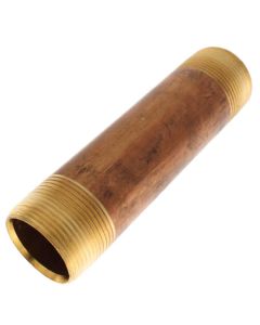 1-1/4" x 6" Brass Nipple (Lead Free)