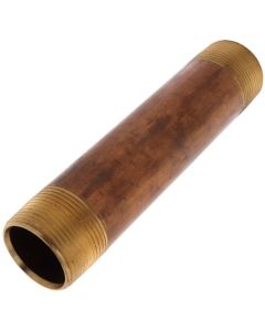 1-1/4" x 7" Brass Nipple (Lead Free)