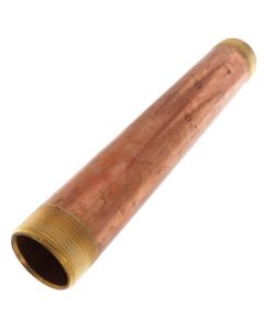 1-1/2" x 12" Brass Nipple (Lead Free)