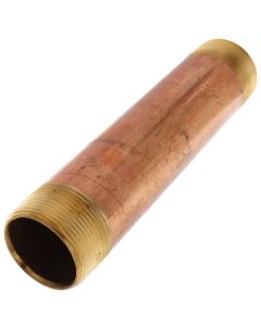 1-1/2" x 8" Brass Nipple (Lead Free)