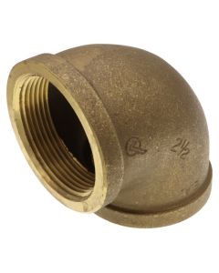 2-1/2" FIP Brass 90-Degree Elbow (Lead Free)