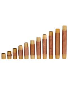 1/2" Brass Nipple Set (Close to 6" Length) (Lead Free)