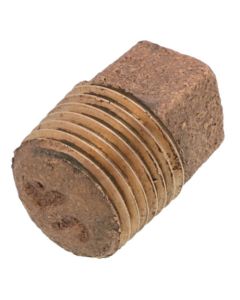 1/8" Brass Plug, Cored (Lead Free)