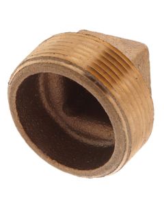 1-1/2" Brass Plug, Cored (Lead Free)