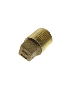 1/8" Brass Plug, Cored (Lead Free)