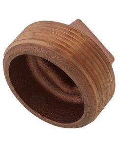 2-1/2" Brass Plug, Cored (Lead Free)