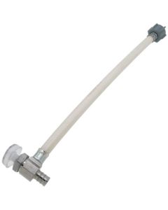1/2" PEX Crimp x 1/2" FIP  One Piece Supply Riser Kit, Multi Turn Angle (12" Length)