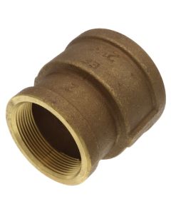 2-1/2" x 2" FIP Brass Coupling (Lead Free)
