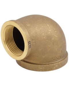 2" x 1-1/4" FIP Brass 90-Degree Reducing Elbow (Lead Free)