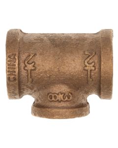 1/2" x 1/2" x 3/8" Reducing Brass Tee (Lead Free)