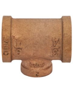 3/4" x 3/4" x 3/8" Reducing Brass Tee (Lead Free)