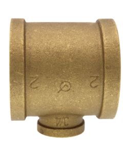 2" x 2" x 3/4" Reducing Brass Tee (Lead Free)