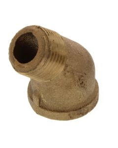 1/2" Brass 45° Street Elbow (Lead Free)