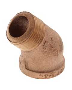 3/4" Brass 45° Street Elbow (Lead Free)