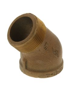 1-1/4" Brass 45° Street Elbow (Lead Free)