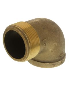 2-1/2" Brass 90° Street Elbow, Lead Free (Threaded)