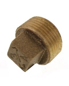 3/4" Brass Sq Head Plug (Lead Free)