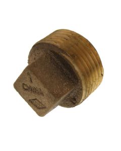 1" Brass Sq Head Plug (Lead Free)