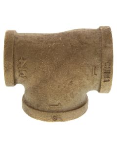 1" x 3/4" x 1" FIP Brass Tee (Lead Free)