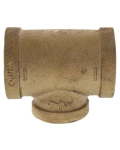 1" x 1" x 3/4" FIP Brass Tee (Lead Free)