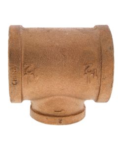 1-1/2" x 1-1/2" x 1" FIP Brass Tee (Lead Free)